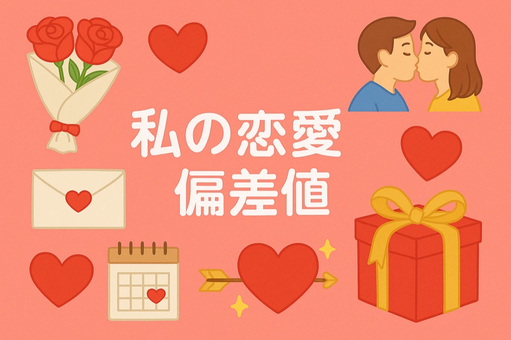 自分の恋愛偏差値診断のタイトル画像