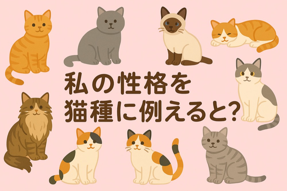 自分の性格を猫種に例えると何か診断のタイトル画像