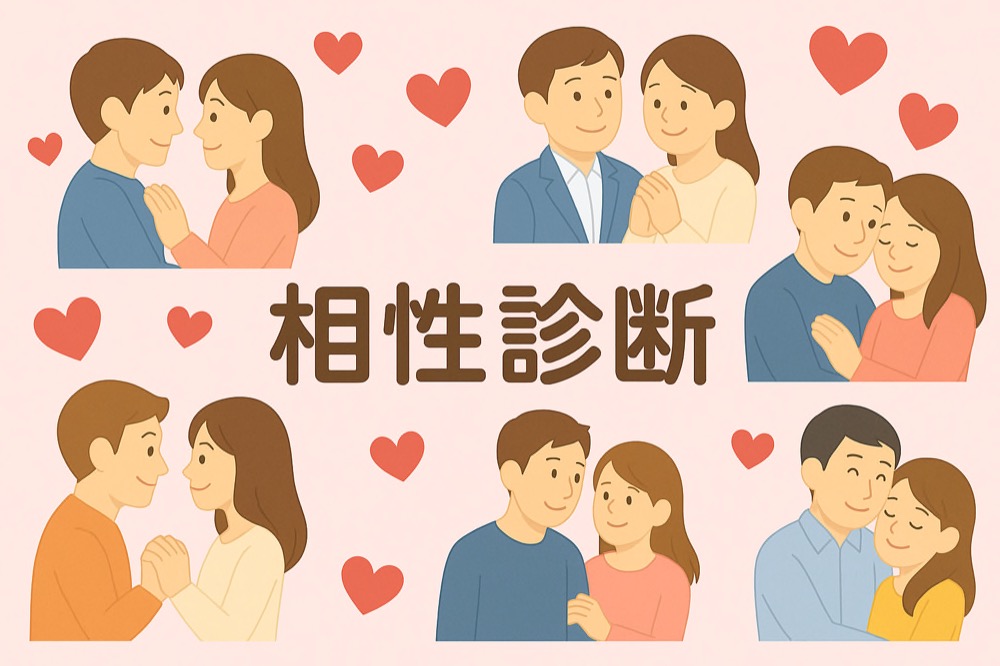 二人の生年月日と好きな数字と色でわかる相性診断のタイトル画像